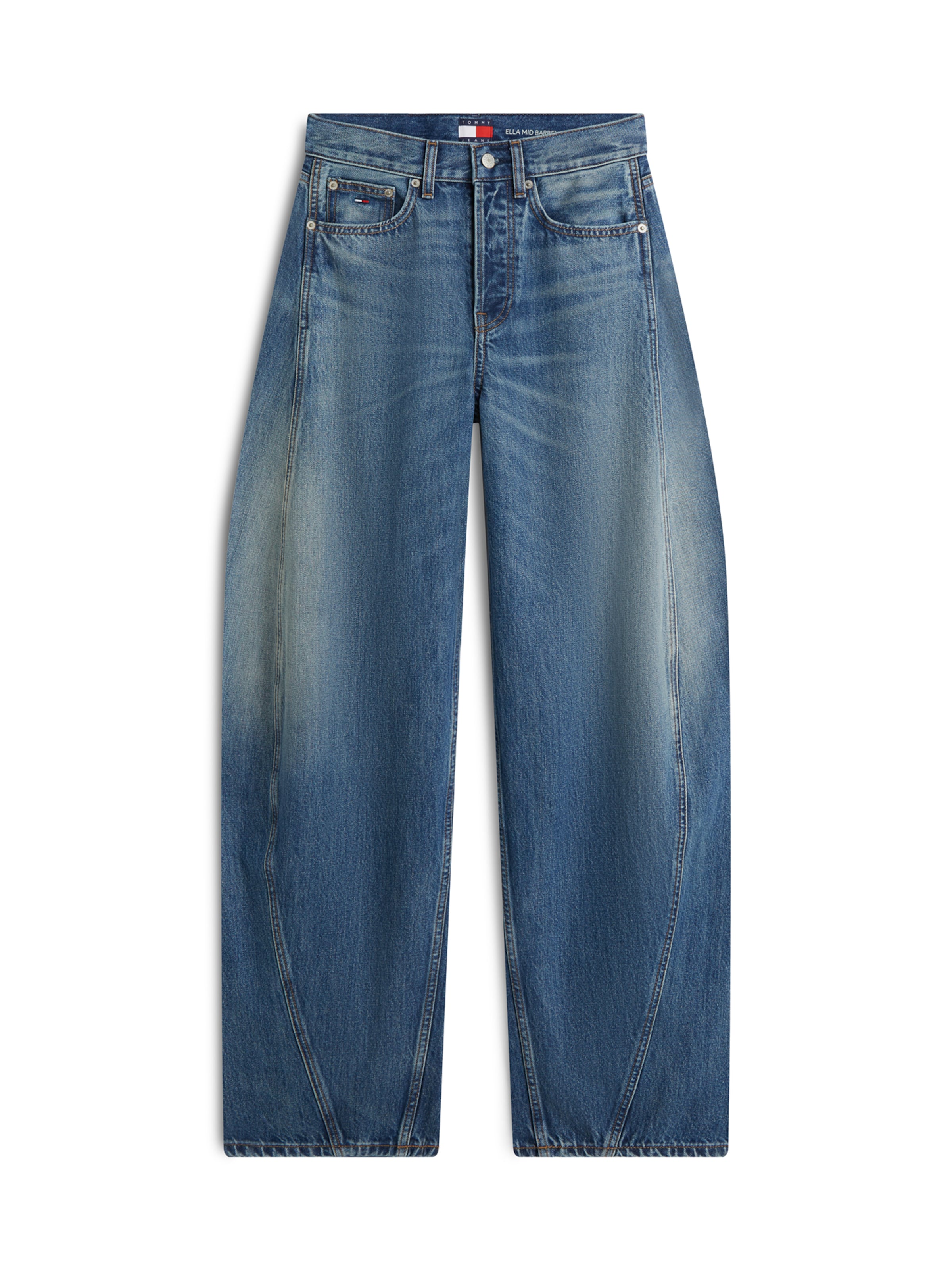 Tommy Jeans Barrel Jeans 'ELLA' in Blau: Vorderseite