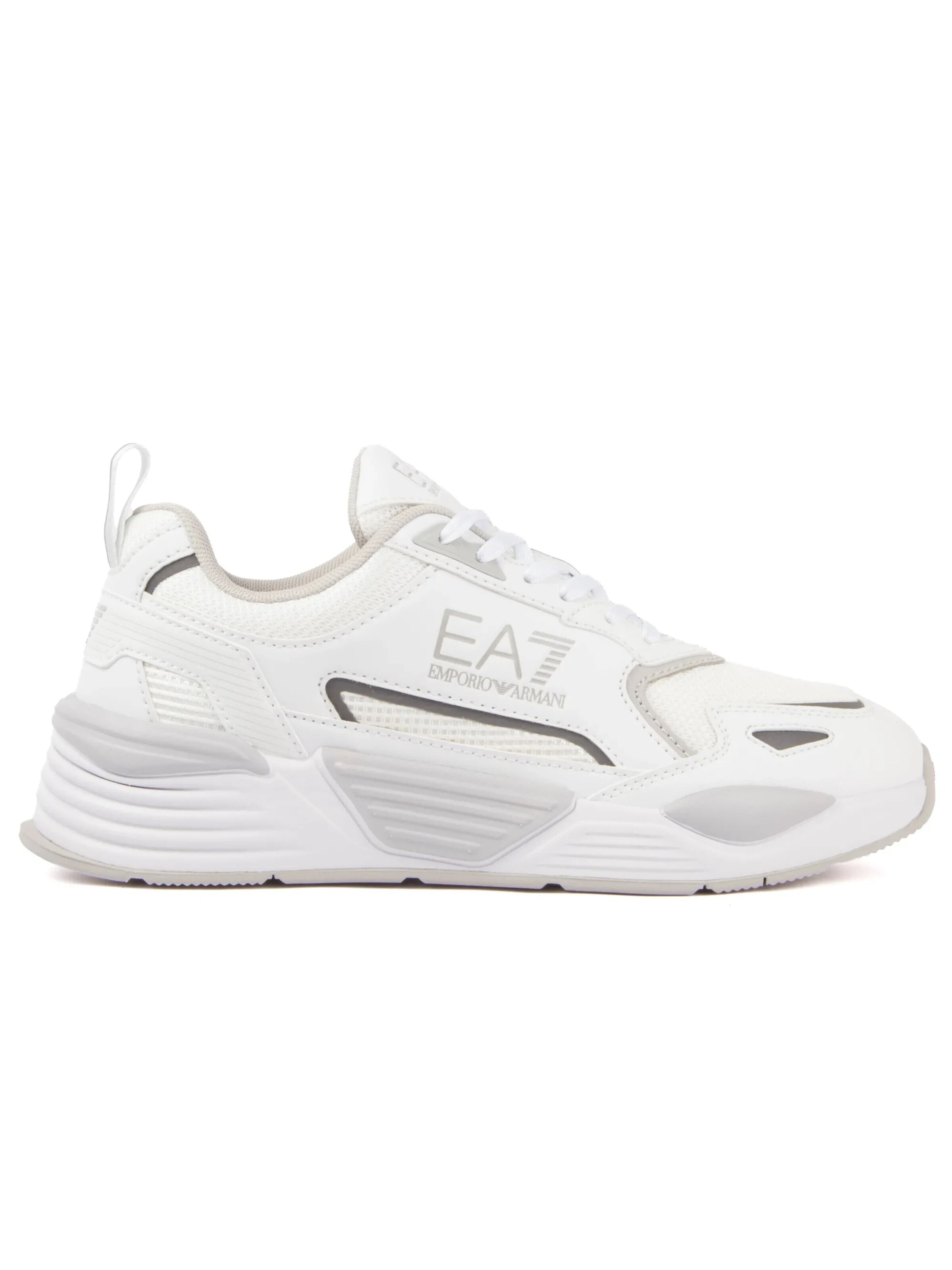 ARMANI Lace-Up Shoes 'Ace Runner' in White: front