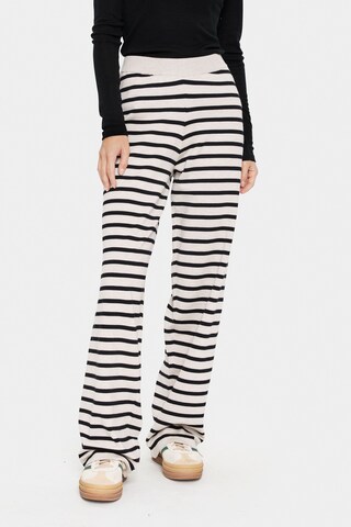 SAINT TROPEZ Regular Hose 'Mila' in Beige: Vorderseite
