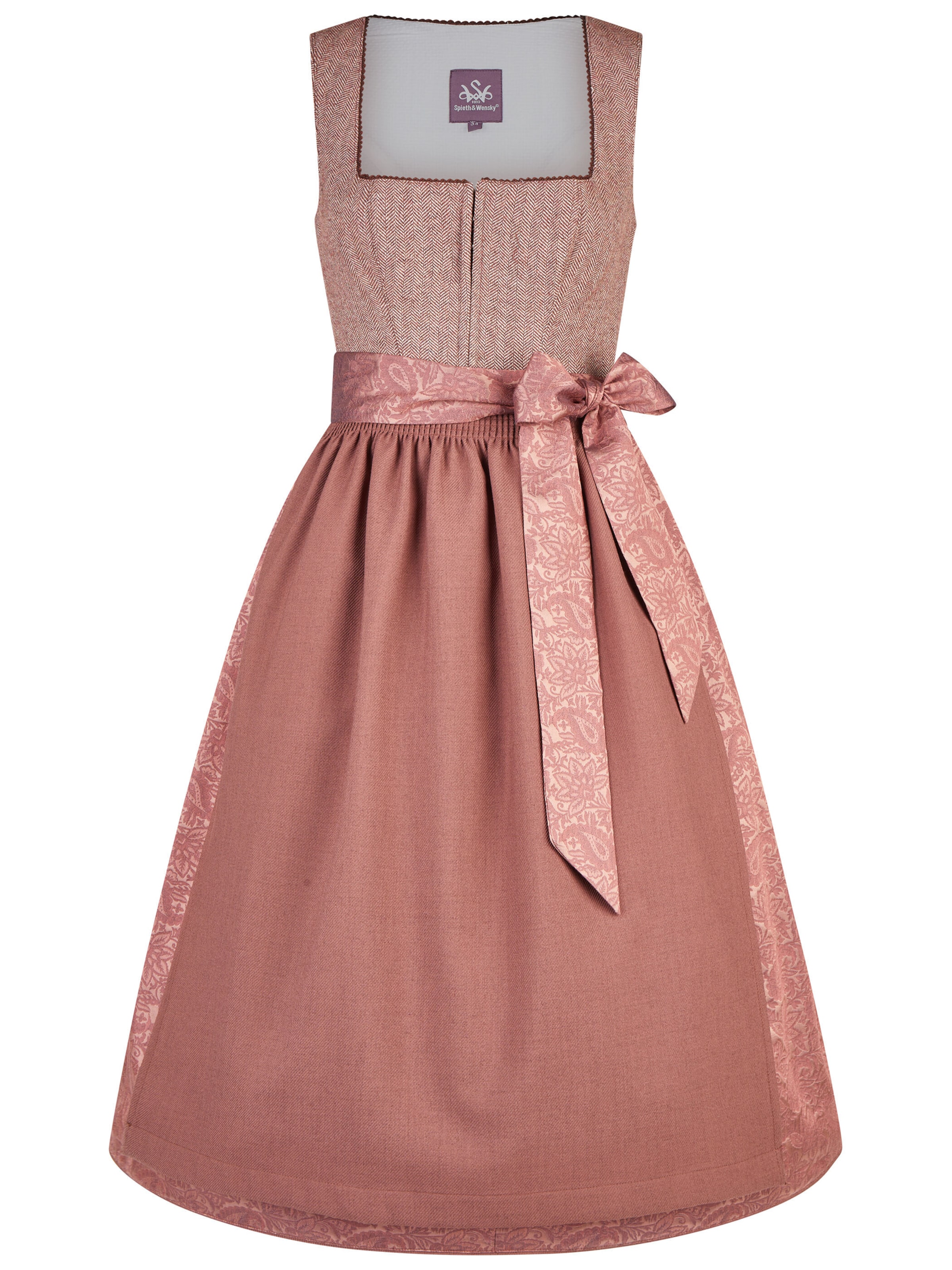 SPIETH & WENSKY Dirndl 'Karissa' in Rood: voorkant