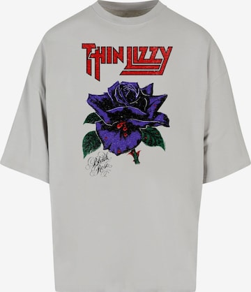 Merchcode Shirt 'Thin Lizzy - Rose' in Grey: front