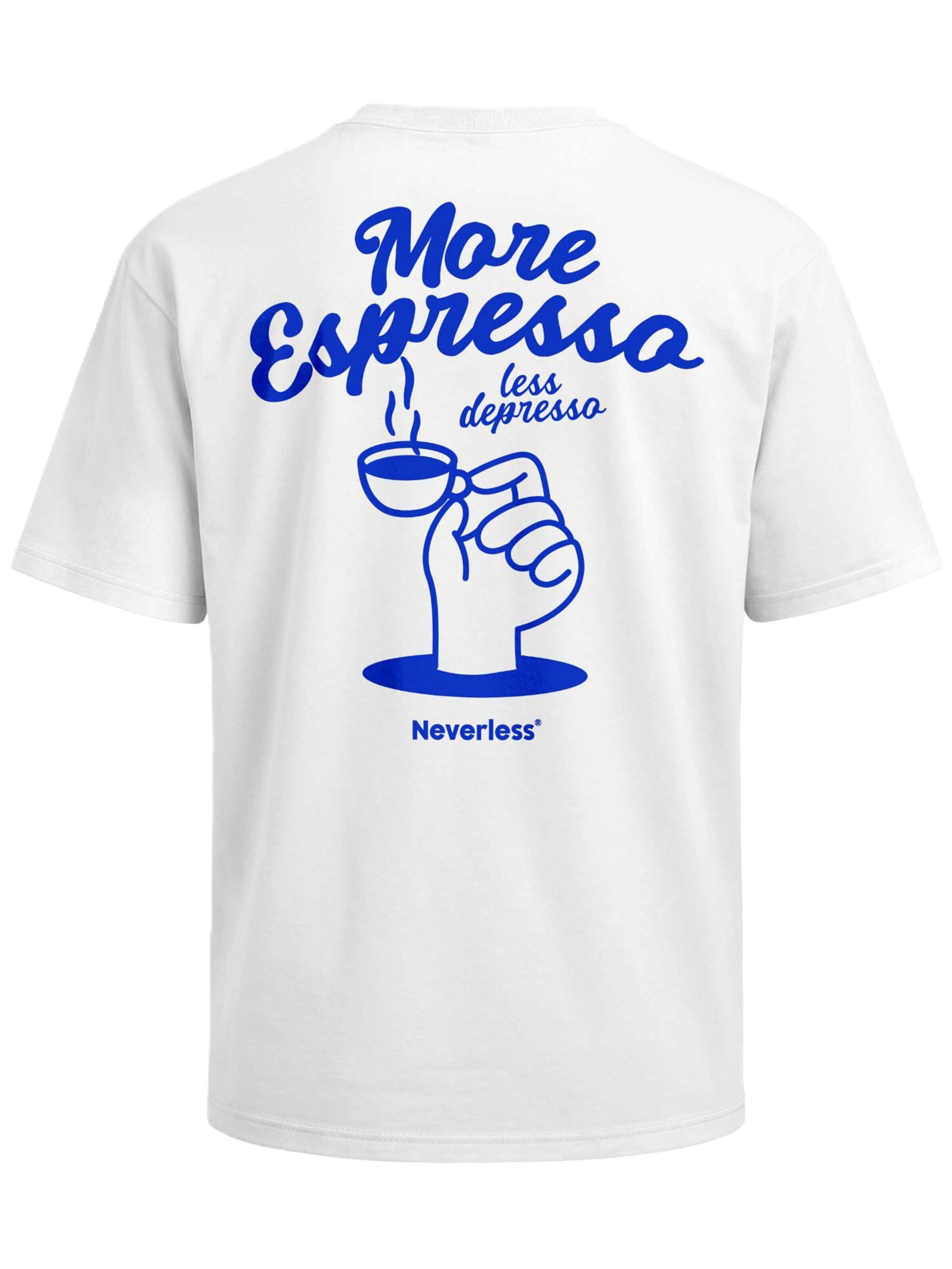 Neverless Shirt 'More Espresso' in White