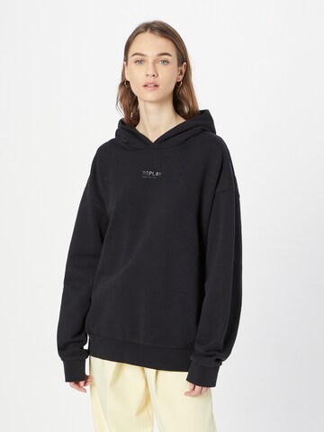 REPLAY Sweatshirt in Schwarz: predná strana