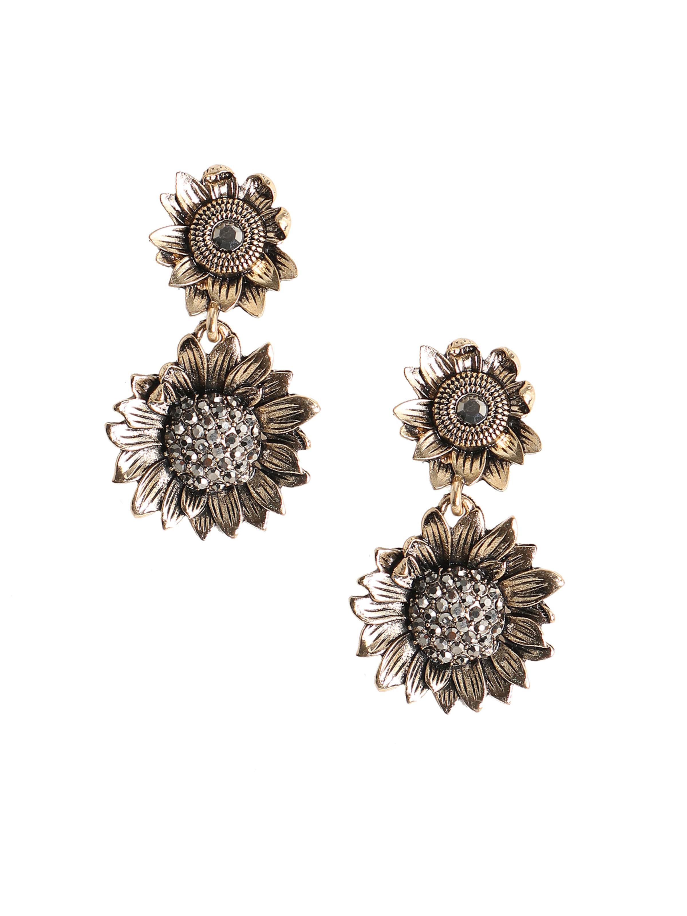 SOHI Обеци 'Josslyn' в злато: отпред