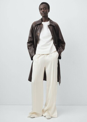 MANGO Between-Seasons Coat in Brown