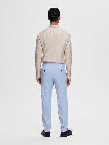 SELECTED HOMME Slimfit Chinosy 'SLHCEDRIC' w kolorze niebieski