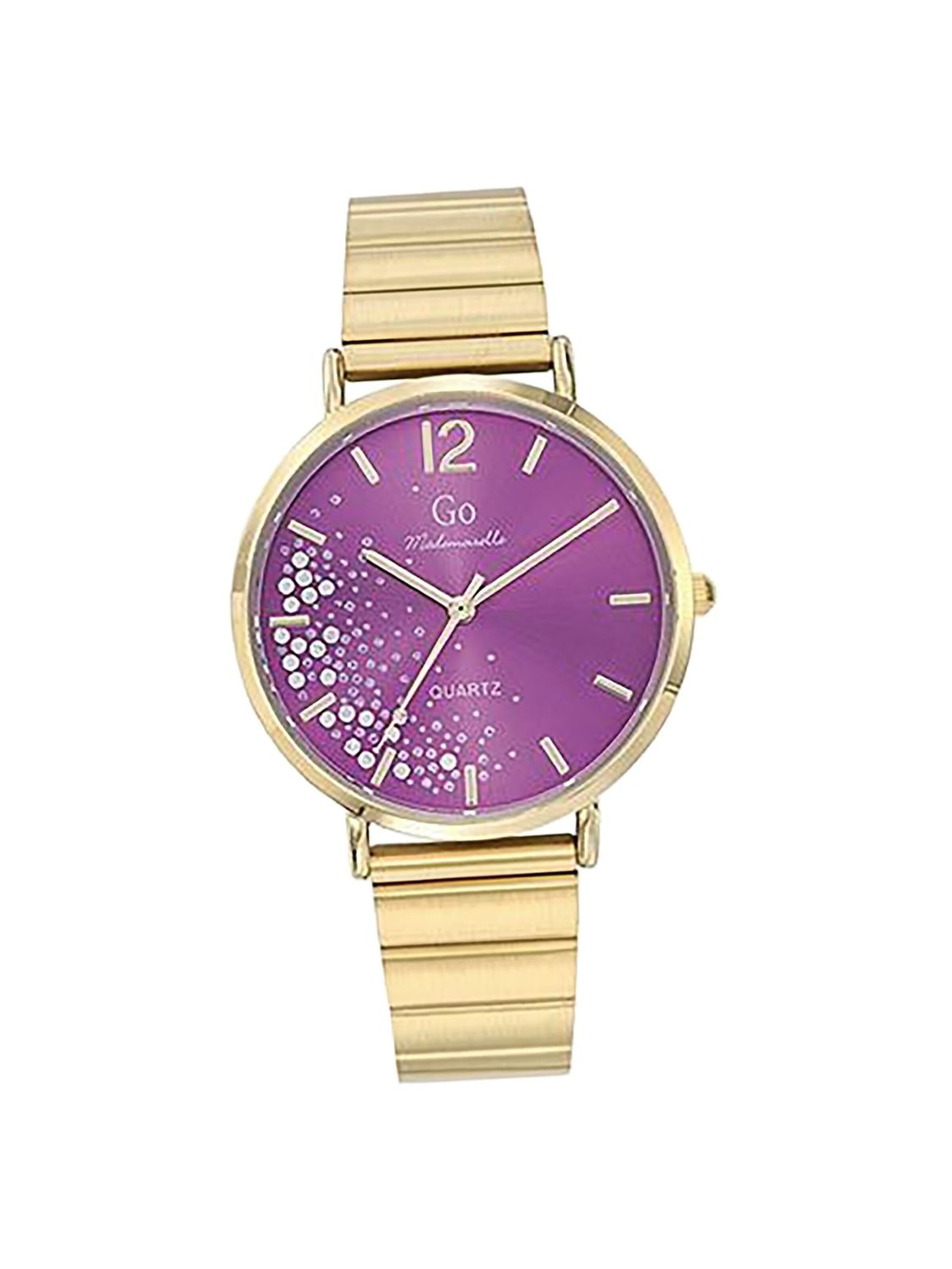 GO GirlOnly - Reloj analógico en oro: frente