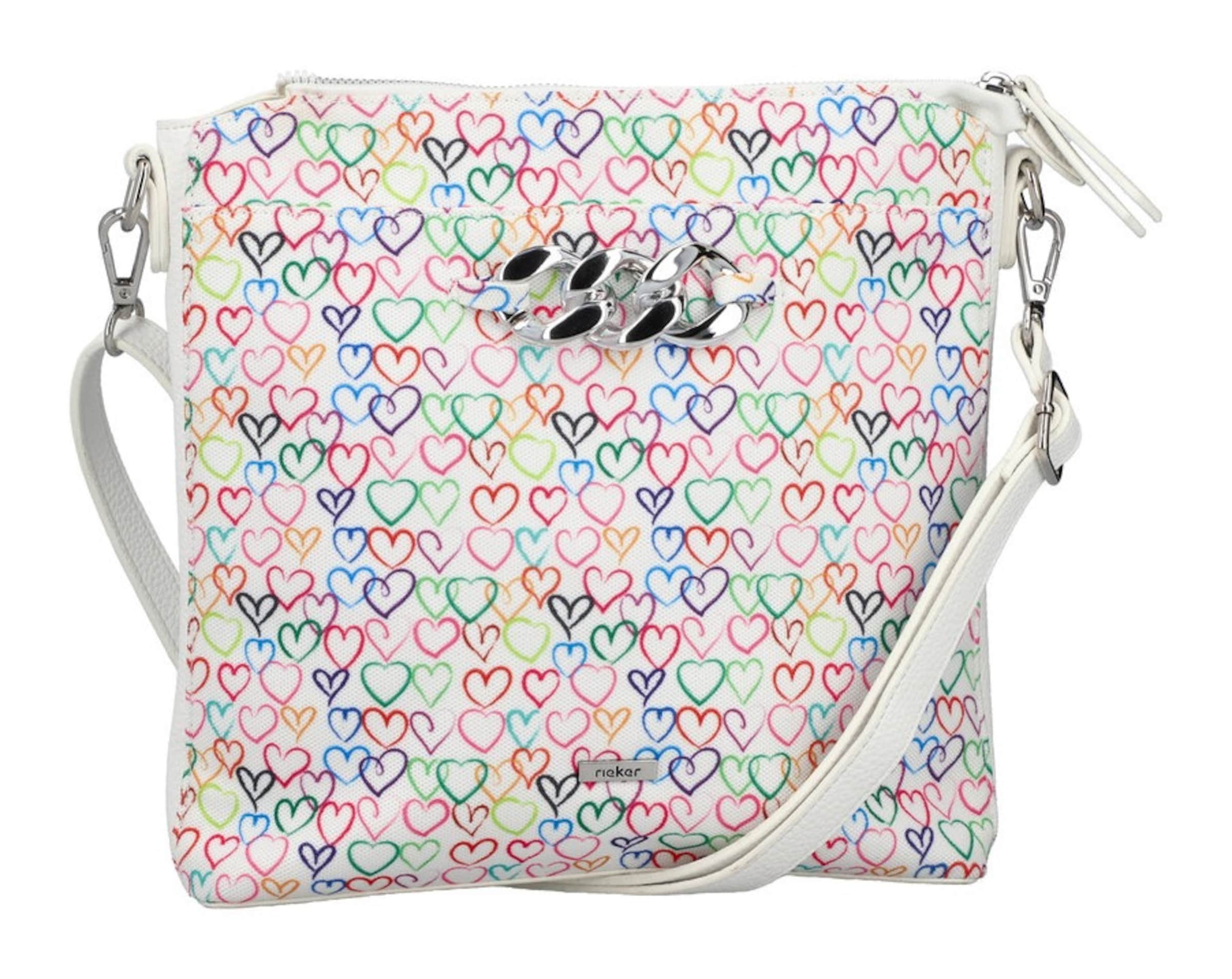 Rieker Crossbody Bag in White: front