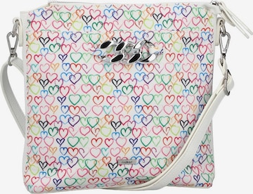 Rieker Crossbody Bag in White: front