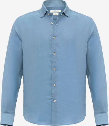 AntiochRegular Fit Košulja - plava boja: prednji dio