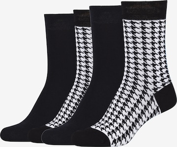 camano Socks in Black: front