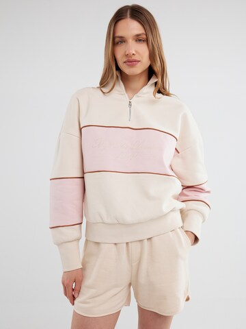 Sweat-shirt 'Rozalina' BIG STAR en beige : devant