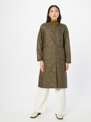 Manteau mi-saison rosemunde en vert : devant