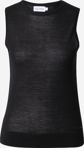 Pull-over Calvin Klein en noir : devant