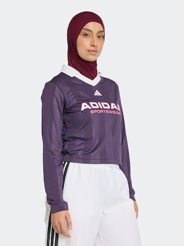 T-shirt fonctionnel 'TIRO Q4' ADIDAS SPORTSWEAR en violet : devant