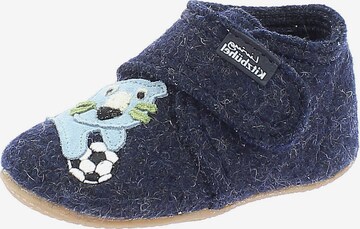 Living Kitzbühel Slippers 'TIGER' in Blue: front