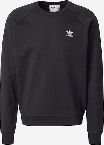ADIDAS ORIGINALS Sweatshirt 'Trefoil Essentials' in Black: front