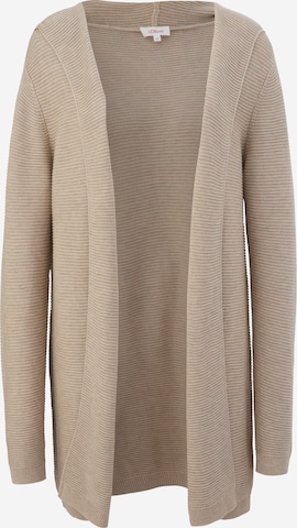 s.Oliver Knit Cardigan in Beige: front