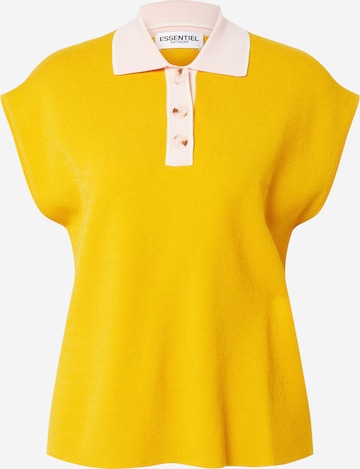 Essentiel Antwerp T-shirt 'Barakka' i gul: framsida