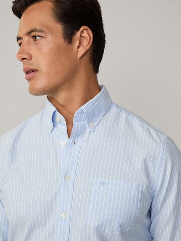 Hackett London Regular Fit Hemd in Blau