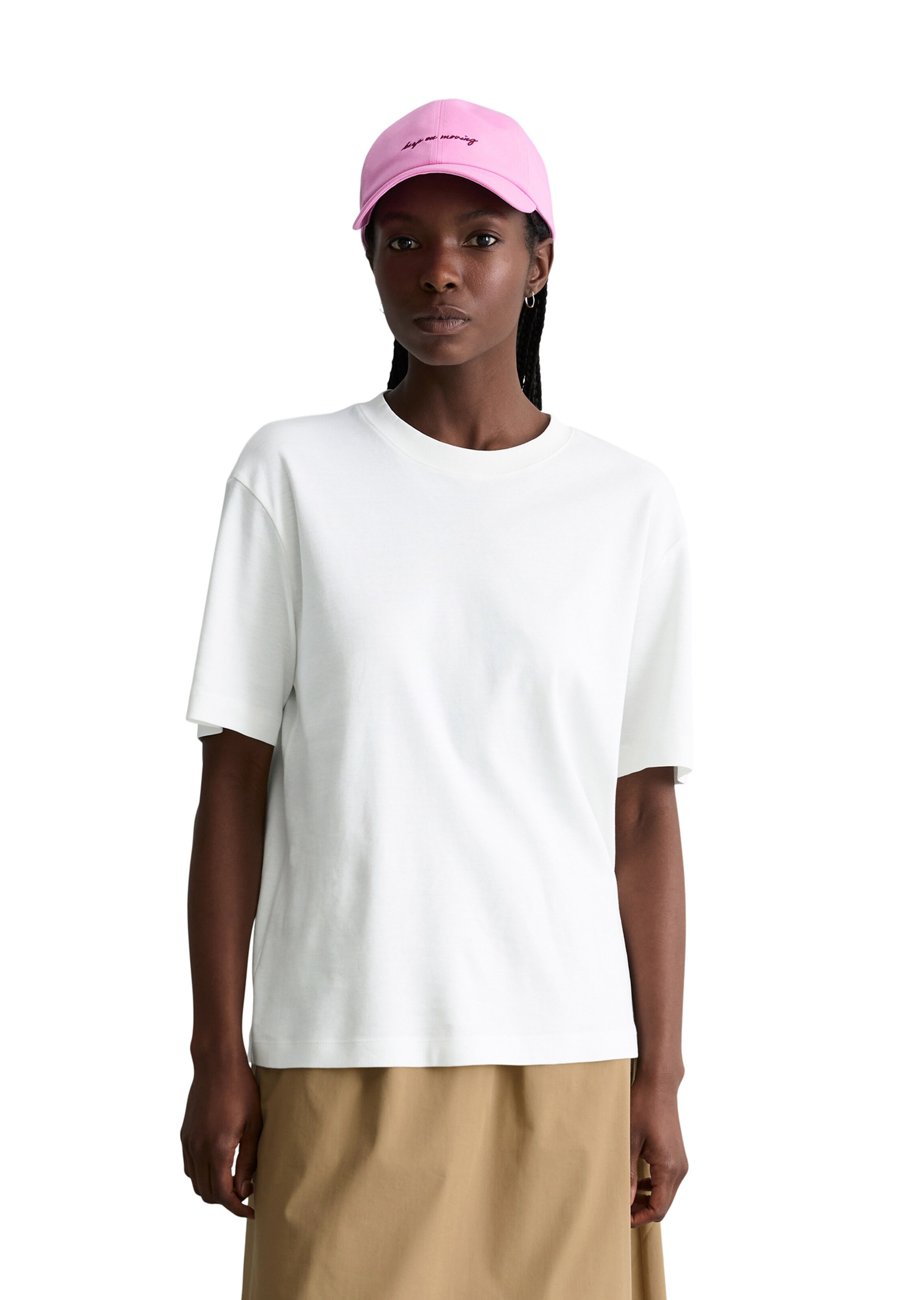 T-shirt Marc O'Polo DENIM en blanc : devant