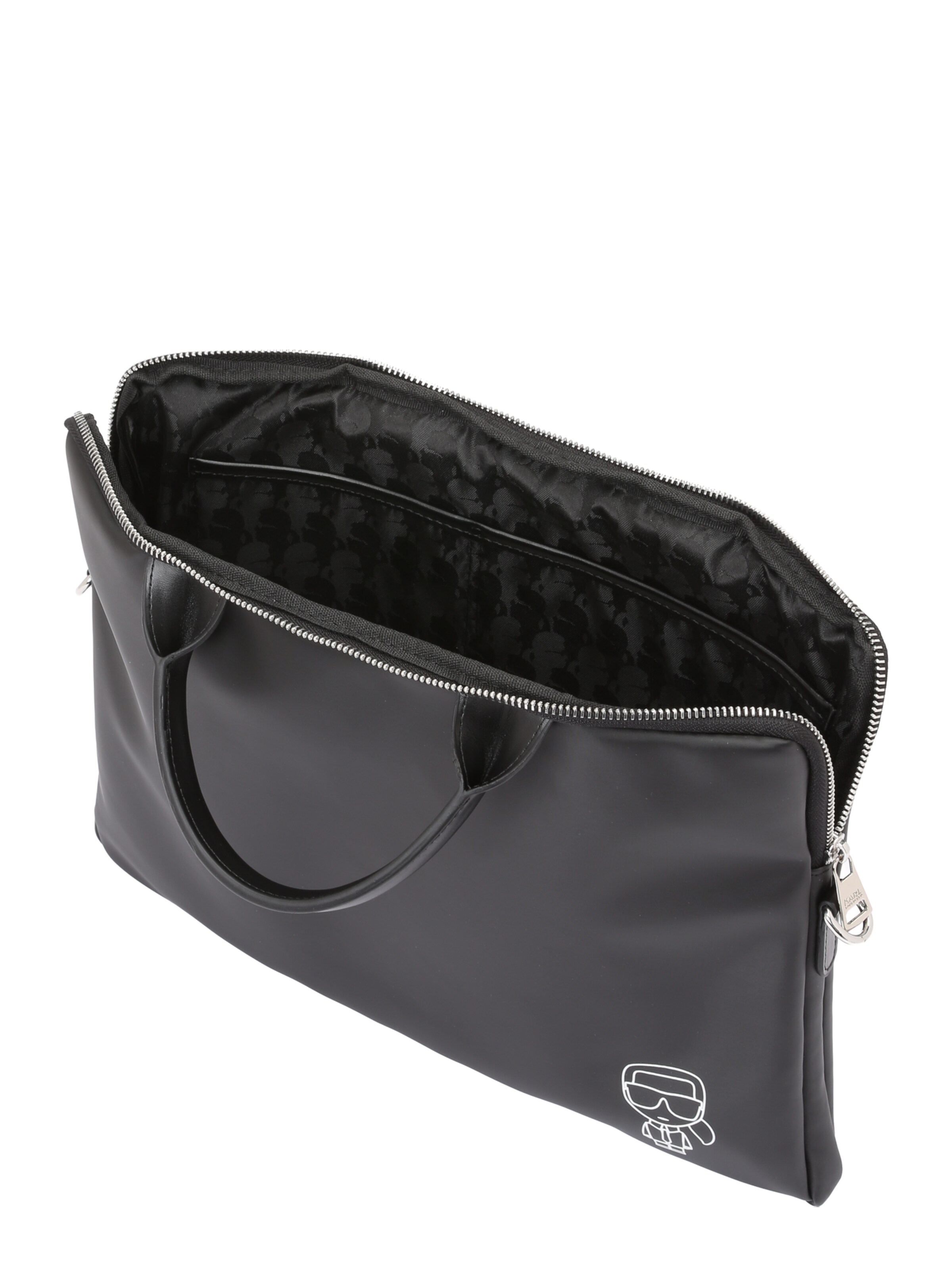 Karl Lagerfeld Laptop bag in Black: top