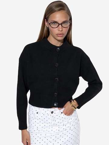 Viorna Knit cardigan 'Strickjacken' in Black: front