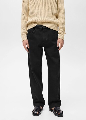 MANGO MAN Regular Jeans 'Cau' in Schwarz: Vorderseite