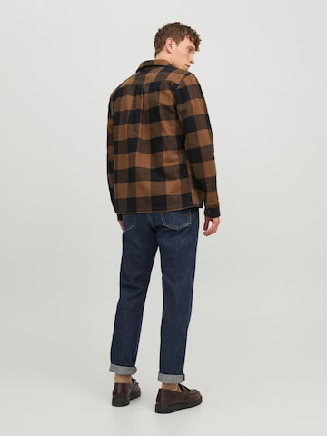 JACK & JONES - Regular Fit Camisa 'ROY' em bege