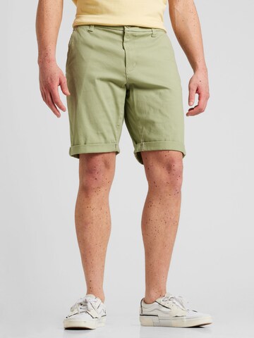 Only & Sons Regular Chino Pants 'PETER' in Green: front