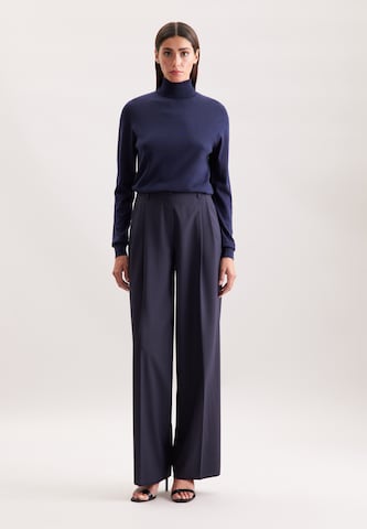 Wide Leg Pantalon à pince SEIDENSTICKER en bleu
