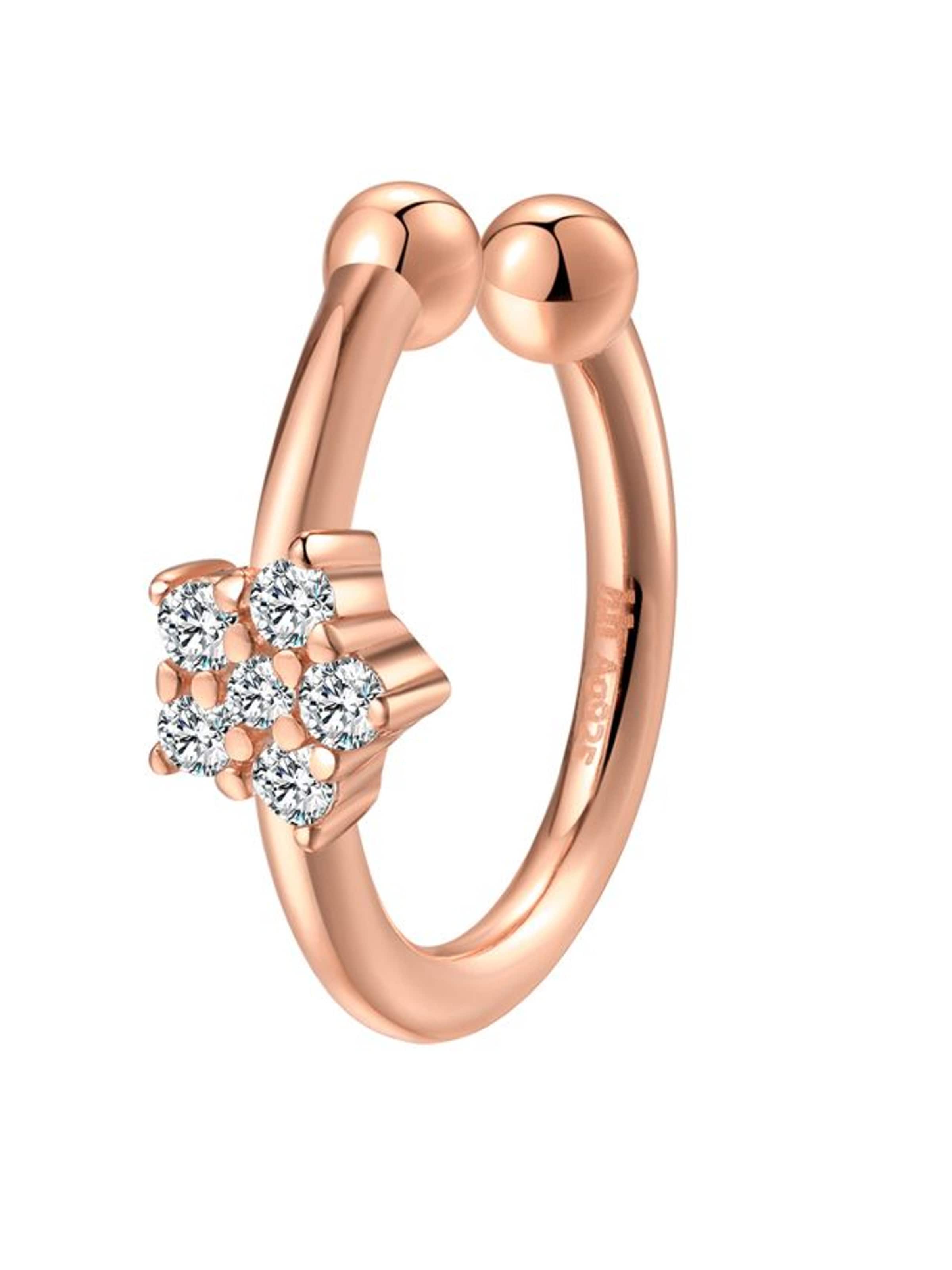 Orecchini 'Solaris Cuff' di Hey Happiness in oro: frontale