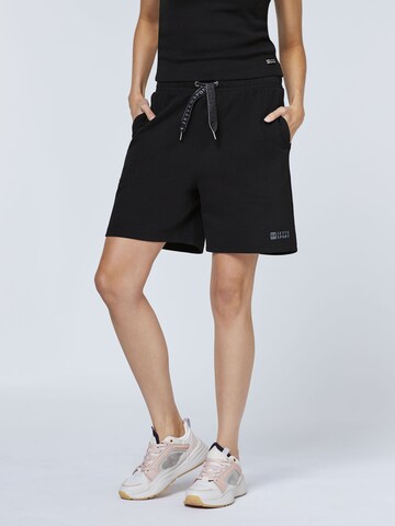 Jette Sport Loose fit Pants in Black: front