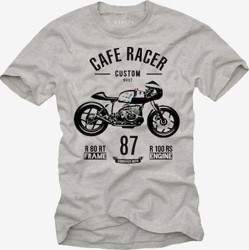 MAKAYA Shirt 'Frame & Engine' in Grey: front