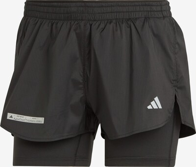 ADIDAS PERFORMANCE Pantalon de sport 'Ultimate Two-In-One' en gris clair / noir / blanc, Vue avec produit