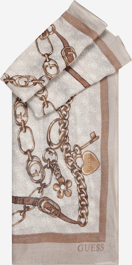 Šalikas 'SCARF 90X180' iš GUESS, spalva – smėlio spalva / kremo / tamsi smėlio, Prekių apžvalga
