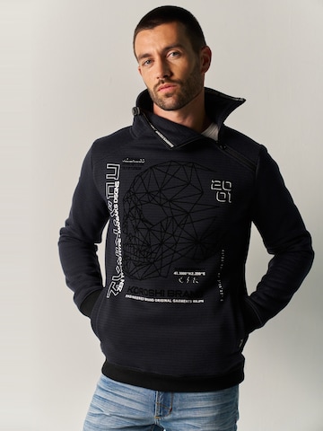 KOROSHI - Sweatshirt em azul: frente