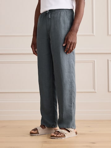 Next Loosefit Broek 'Signature' in Grijs: voorkant