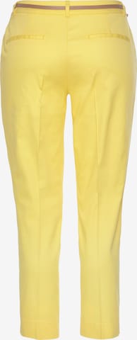 VIVANCE Slim fit Chino Pants in Yellow