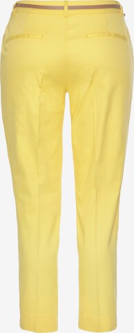 VIVANCE Slim fit Chino Pants in Yellow