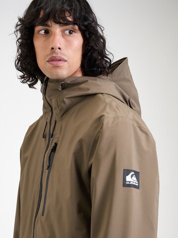 QUIKSILVER Αθλητικό μπουφάν 'QUEST' σε καφέ