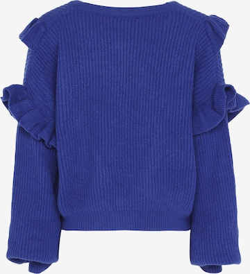 Pullover di faina in blu