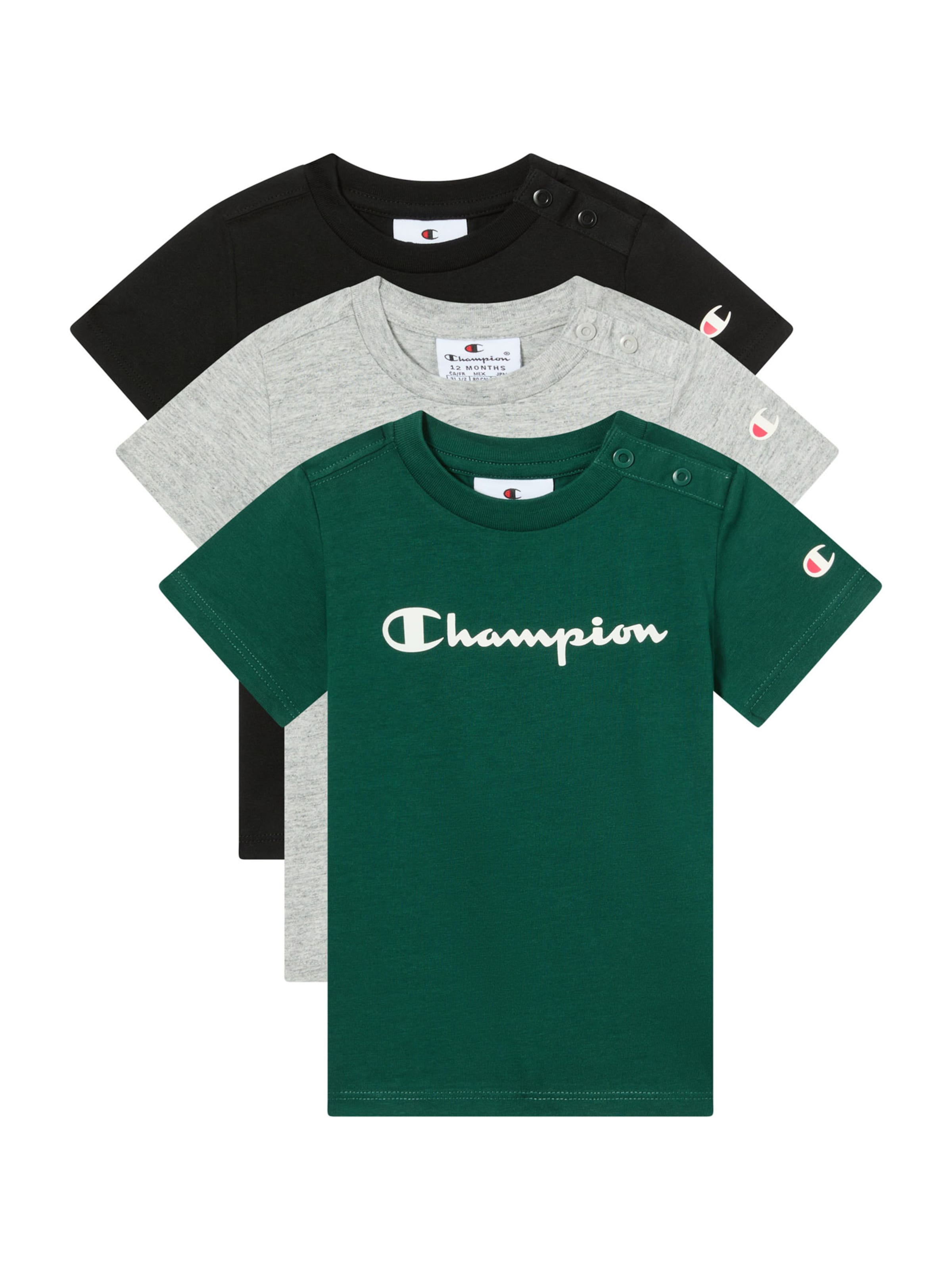 Champion Authentic Athletic Apparel Μπλουζάκι σε γκρι: μπροστά
