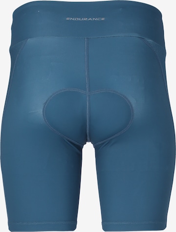 ENDURANCE Skinny Sportshorts 'Mirabel' in Blau