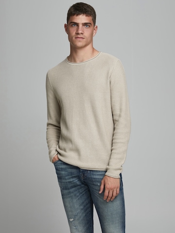 JACK & JONES Regular Fit Pullover 'Carlos' in Beige: predná strana