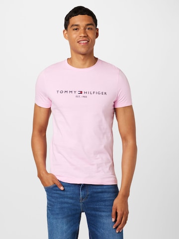 TOMMY HILFIGER - Ajuste regular Camiseta en rosa: frente