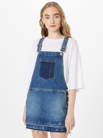Superdry Overall Skirt in Blue: front