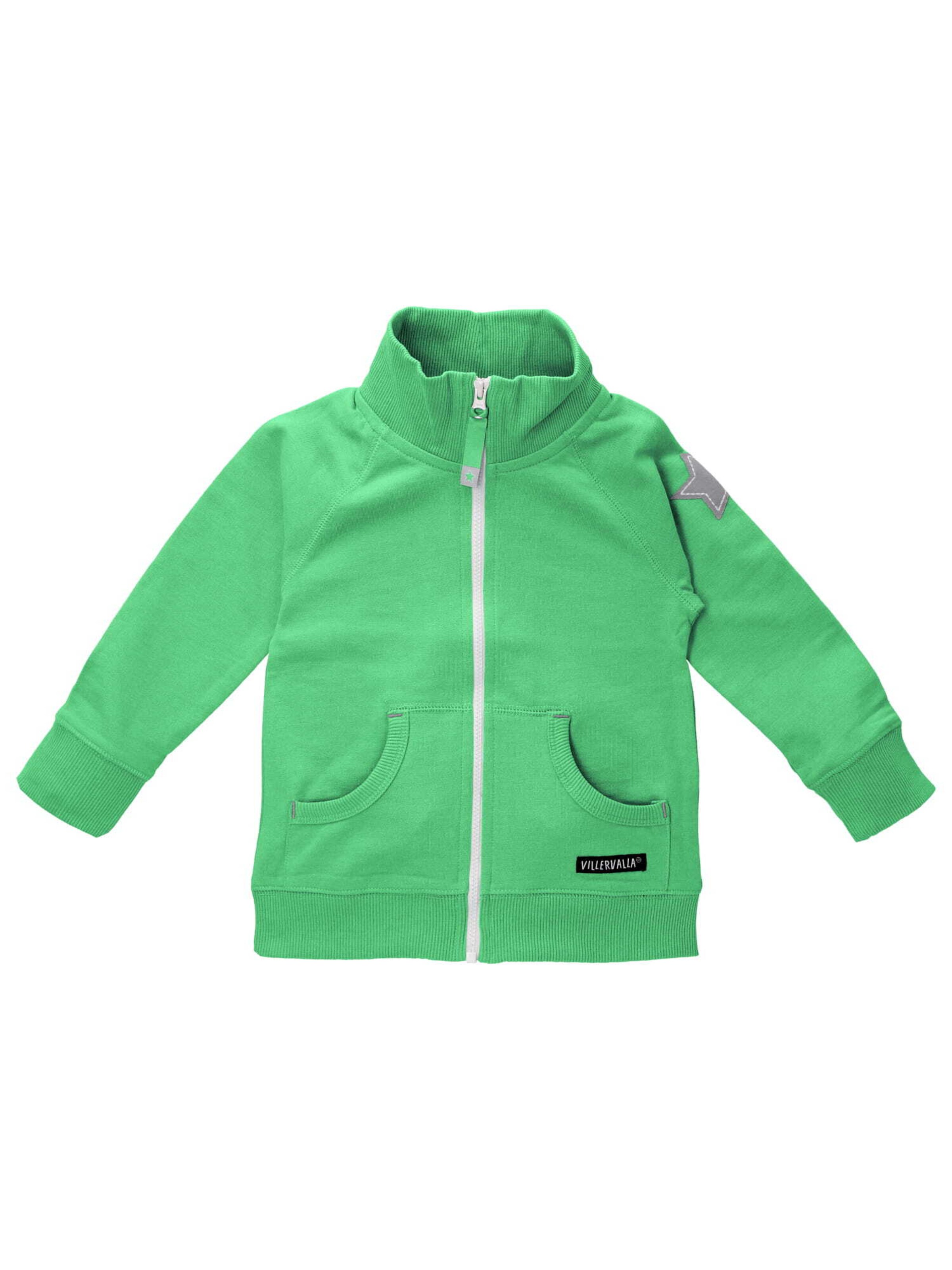 Villervalla Zip-Up Hoodie in Green: front