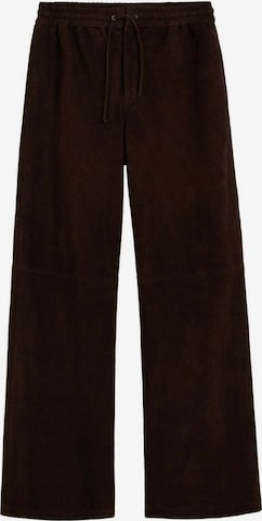 ScalpersLoosefit Hlače - smeđa boja: prednji dio