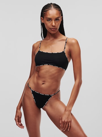 Karl Lagerfeld Thong in Black: front